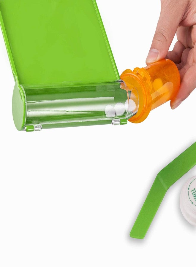 Medarchitect Right Hand Pill Counting Tray with Spatula (Light Green - L Shape) - Image 2